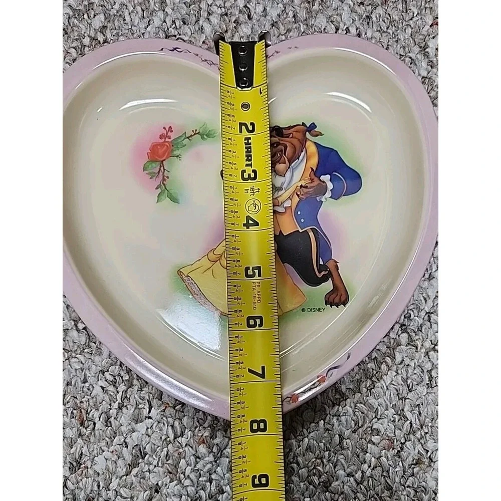 Disney Beauty and the Beast Children's Heart‎ Selandia Melamine  2 Piece Set